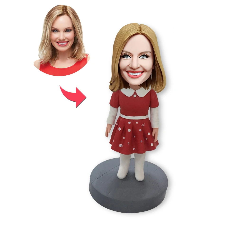

Custom Bobblehead Dolls, Personalized Cute Bobblehead Dolls, Fully Handmade, Christmas Gifts, Children's Day Gifts