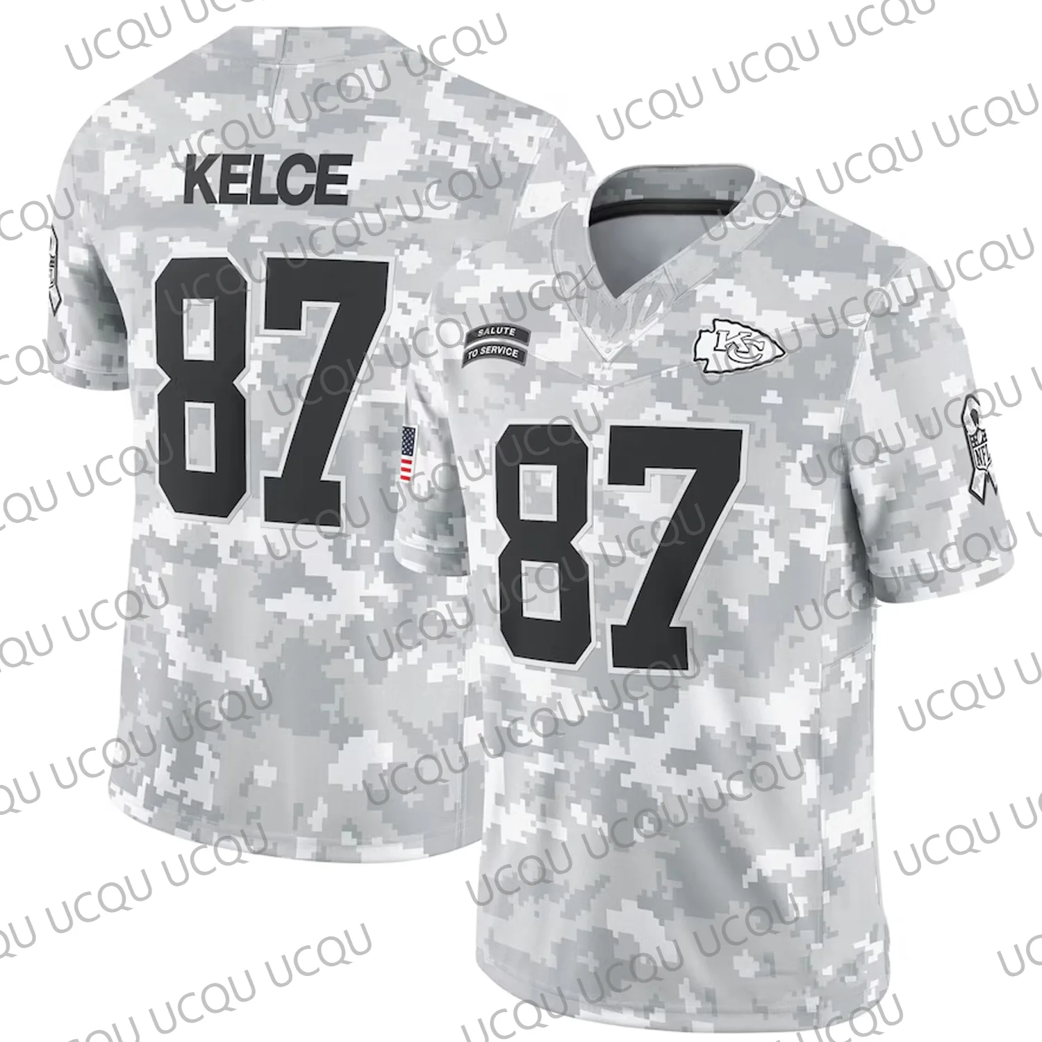 2024 New Arriavl Rugly T-shirt Mahomes Salute to Service Limited Jersey Arctic Camo Oversized 3D printed Tops