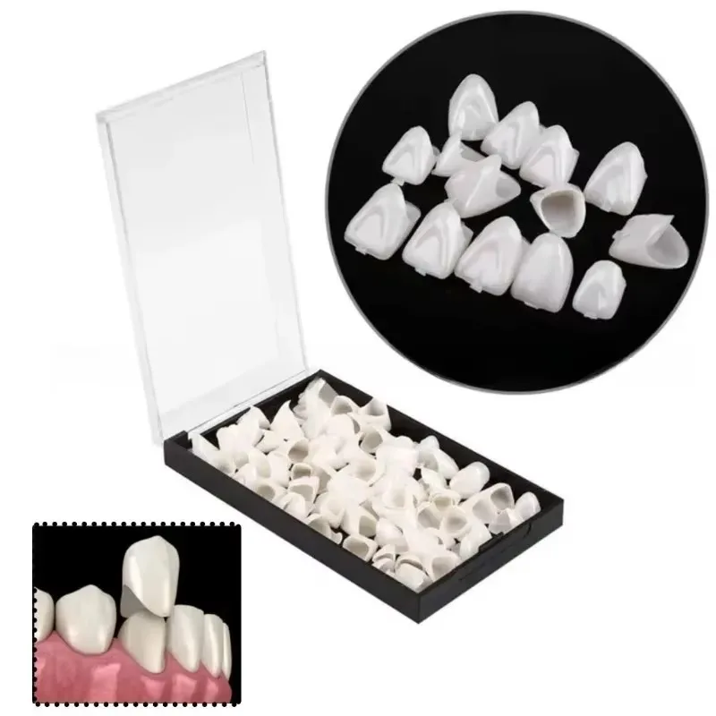 New 60/90Pcs/Box for Oral Care(Front Teeth Back Teeth)Porcelain Veneers and Dental Patches Temporary Crown, Fake Teeth