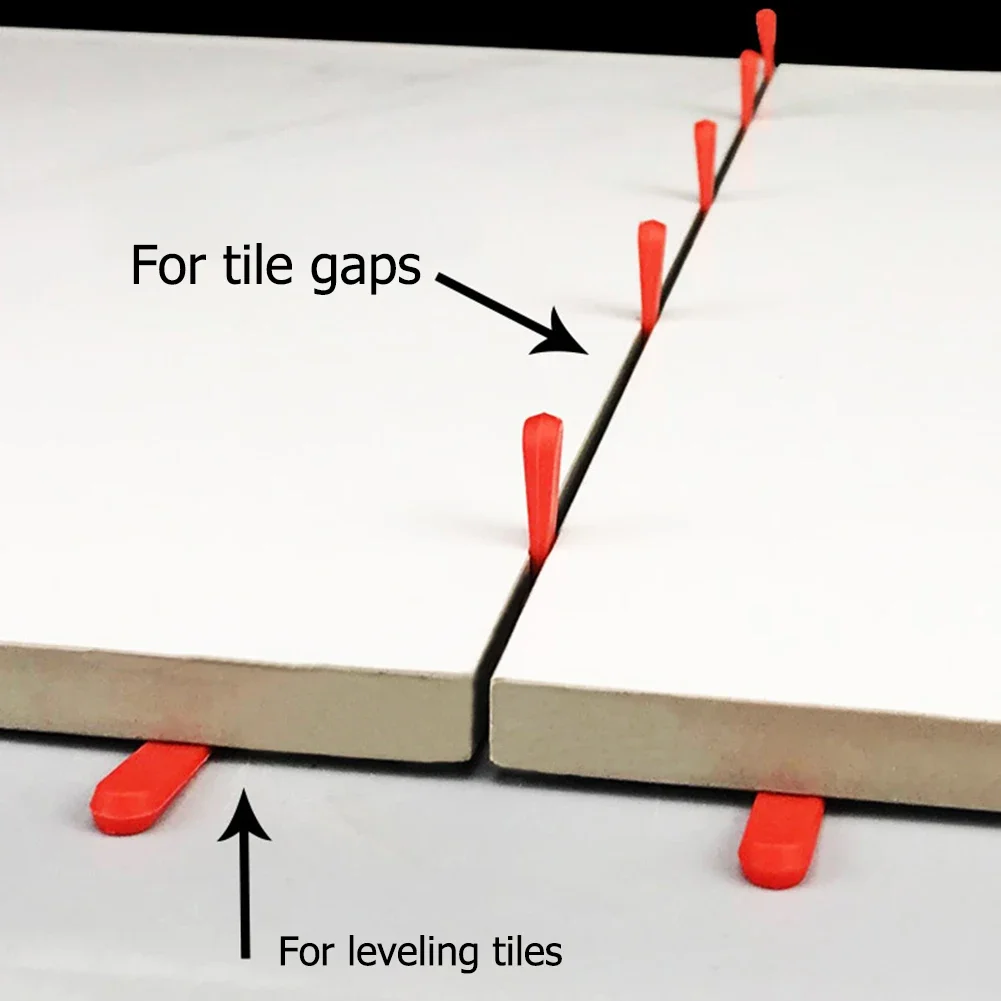 100 ชิ้นเซรามิค Spacers Wedge ระบบปรับระดับกระเบื้องตําแหน่งคลิปสําหรับพื้น Gap Fixing เครื่องมือก่อสร้างอาคาร