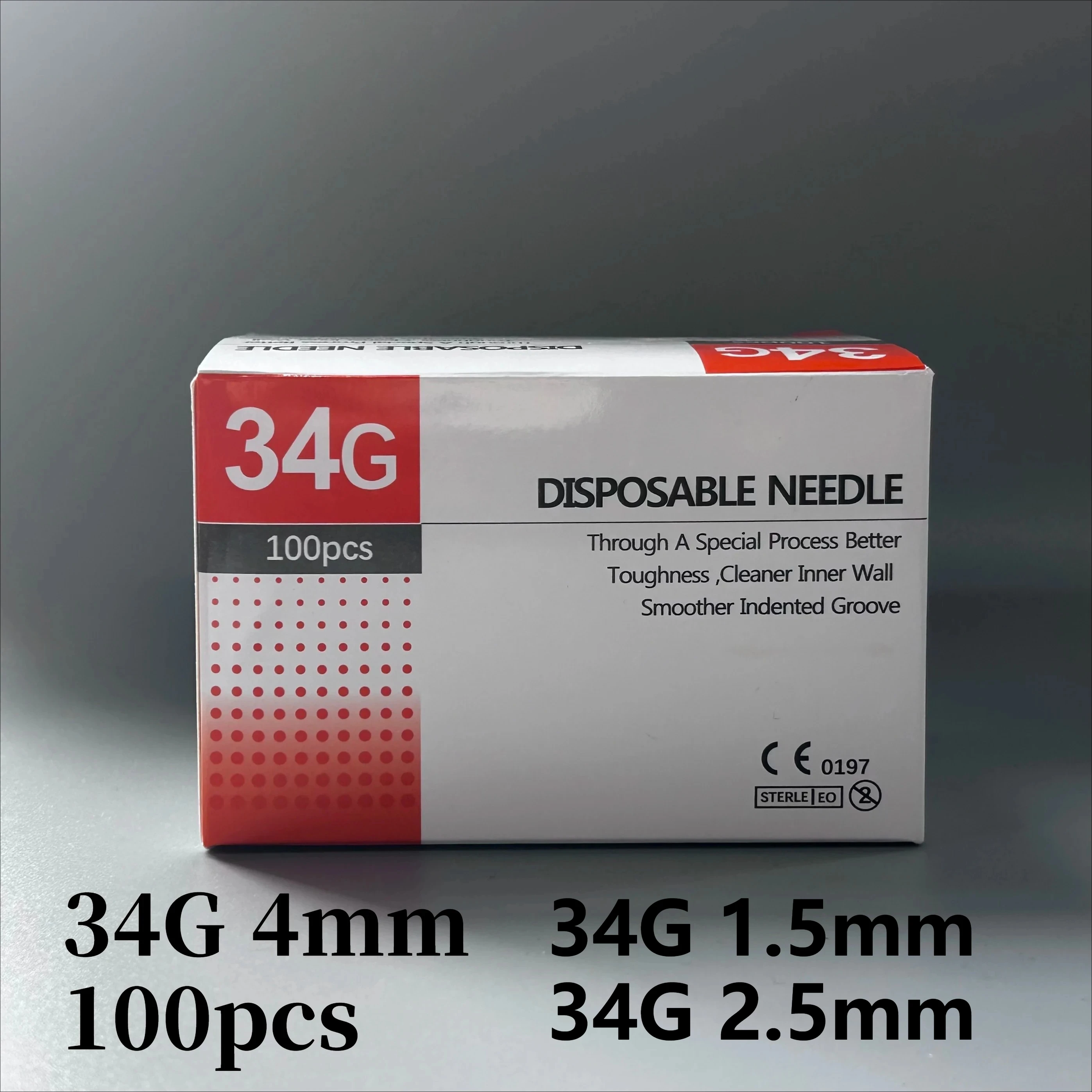 

10/20/50/100PCS34g 4mm Superfine Small Painless needle ultrafine Teeth Eyelid Tool Needles