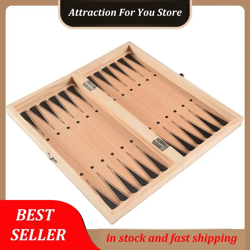 

Hot Selling 3 In 1 Wooden International Chess Set Board Travel Games Chess Backgammon Draughts Entertainment