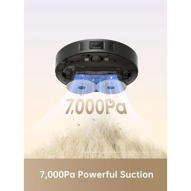 Robot vakum dan pel Empty Mop, kosong otomatis Ideal untuk bulu hewan peliharaan, lantai keras dan karpet