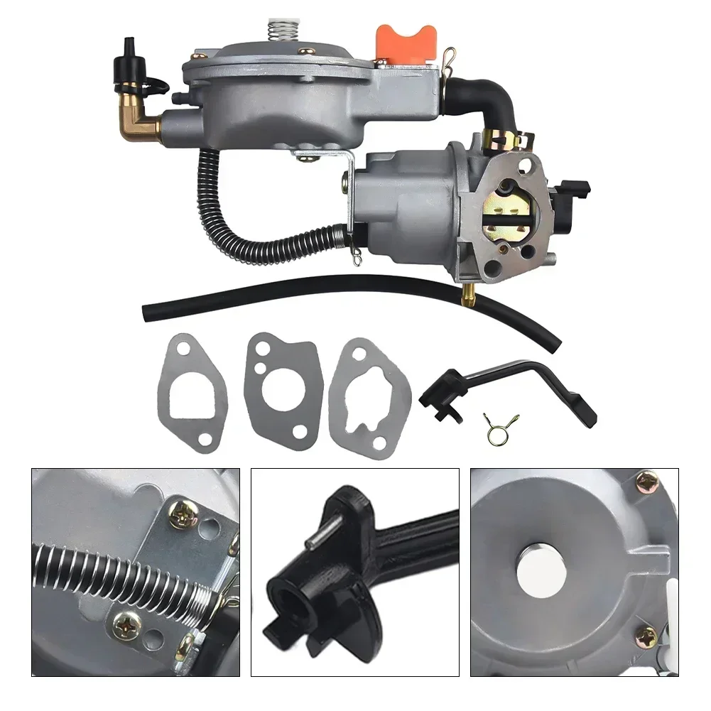 Imagem -06 - Kit de Conversão de Carburador de Combustível Duplo Lpg ng para Honda Gx160 2kw 168f para 2.8kw Gx200 170f Motores Gerador com Estrangulões Manuais