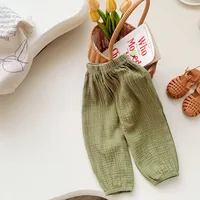Spring Summer Mosquito Resistant Pants Toddler New Casual Loose Trousers Solid Color Pants Outer Wear Boys Girls Versatile Pants 5