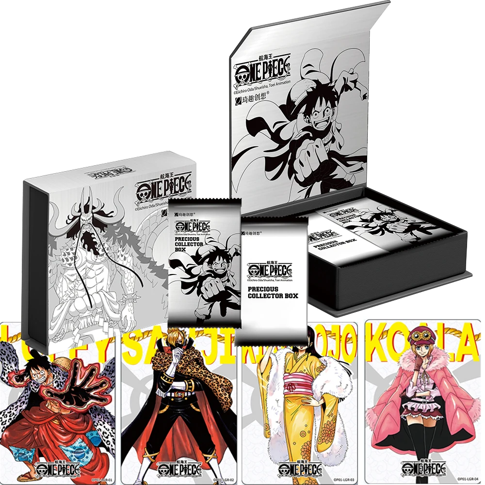 

New One Piece Collection Cards Anime Characters Luffy Nami Booster Box Series Rare LGR UTR Cards Toys Children's Birthday Gifts