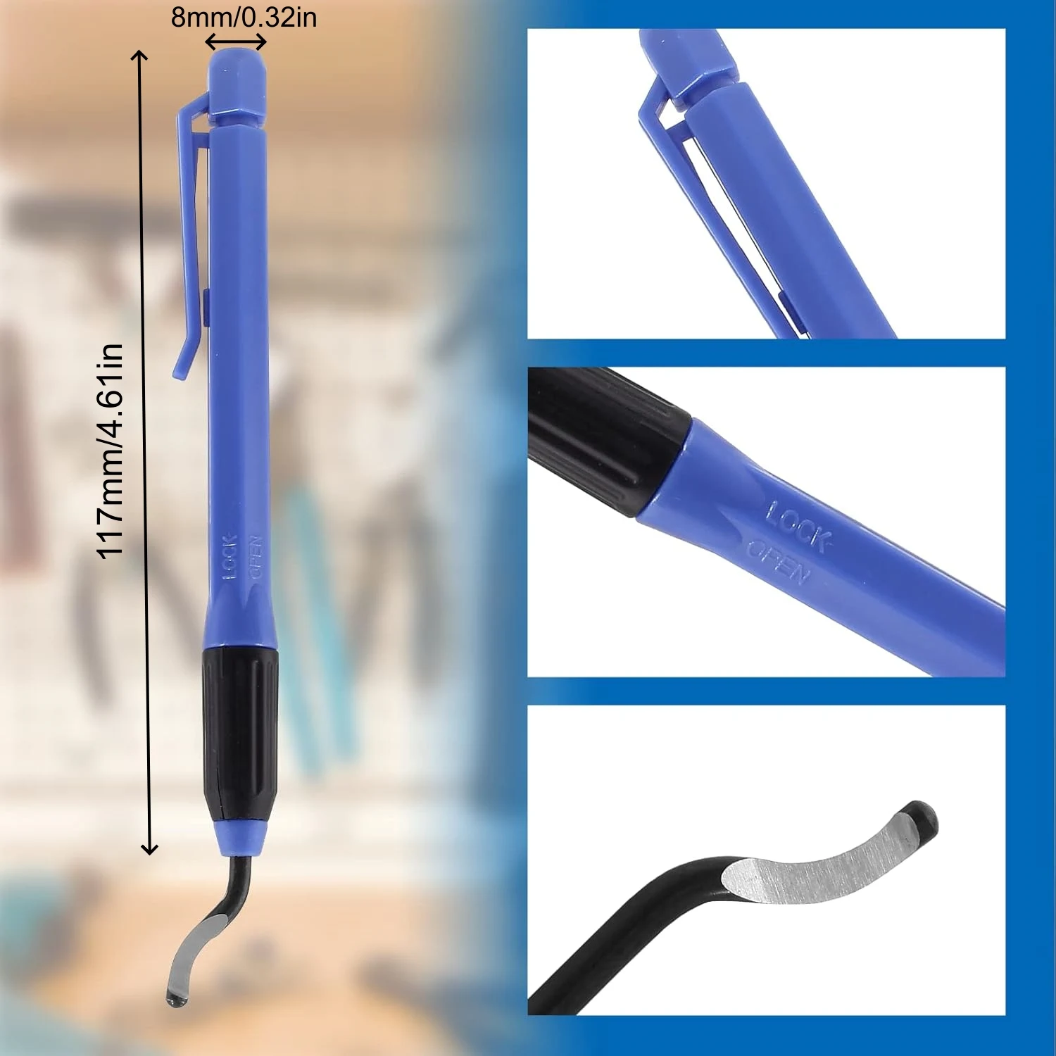 Copper Pipe Cutter Kit Mini Tube Cutter Deburring Tool Pipe Reamer Needle File Set Cleaning Brush for Automotive HVAC Plumbing view 4