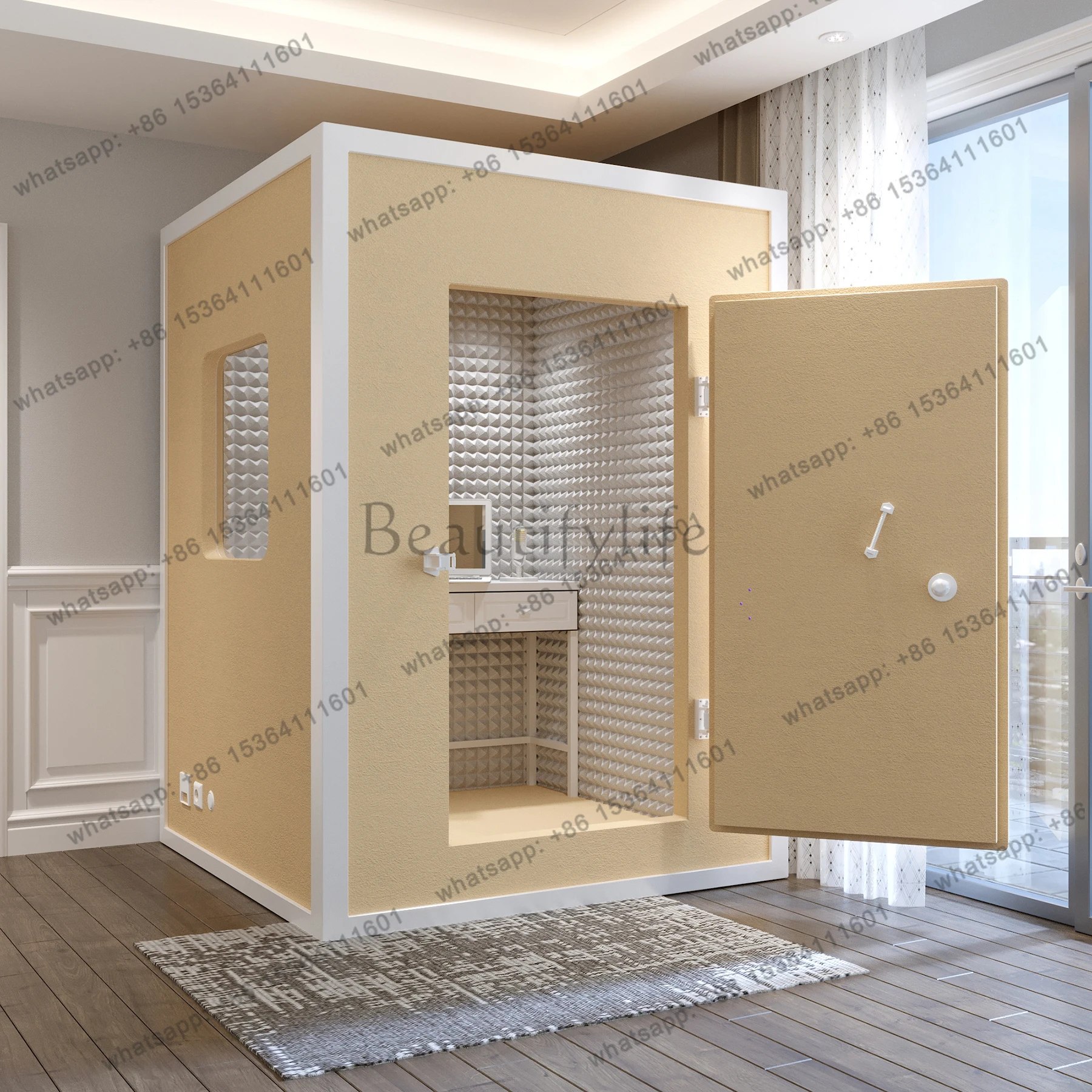 Mobile home environmental protection recording studio high-end silent cabin live stream musical instrument room