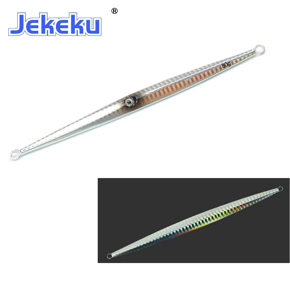 JEKEKU NEW Model 5pcs Metal Fishing Lure 60g 80g 100g 120g 150g Hard Lure Fishing Metal Jig SaltWater Sea Fishing Wobbler Lure