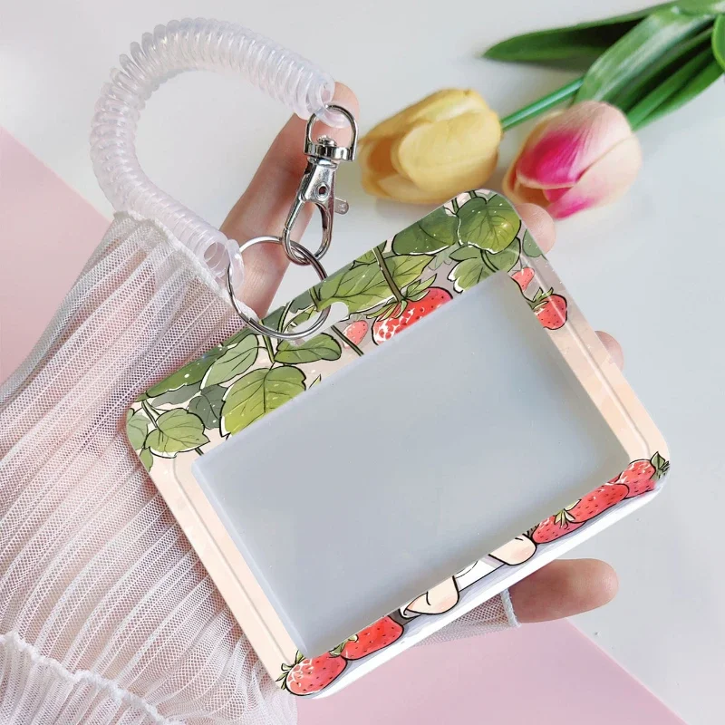 Cartoon Cute Student Campus Card Set Bus Meal Card with Retractable Spring Cord Kpop Idol Card Collect Organizer Stationery Ect.