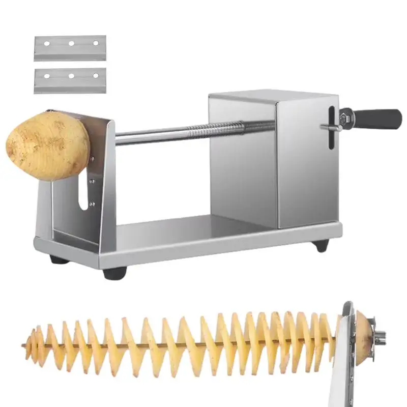 Spiral Cutter Twisted Spirals Cutting Potato Tower Machine Multifunctional Stainless Steel Potato Slicer Potato Cutter Tool