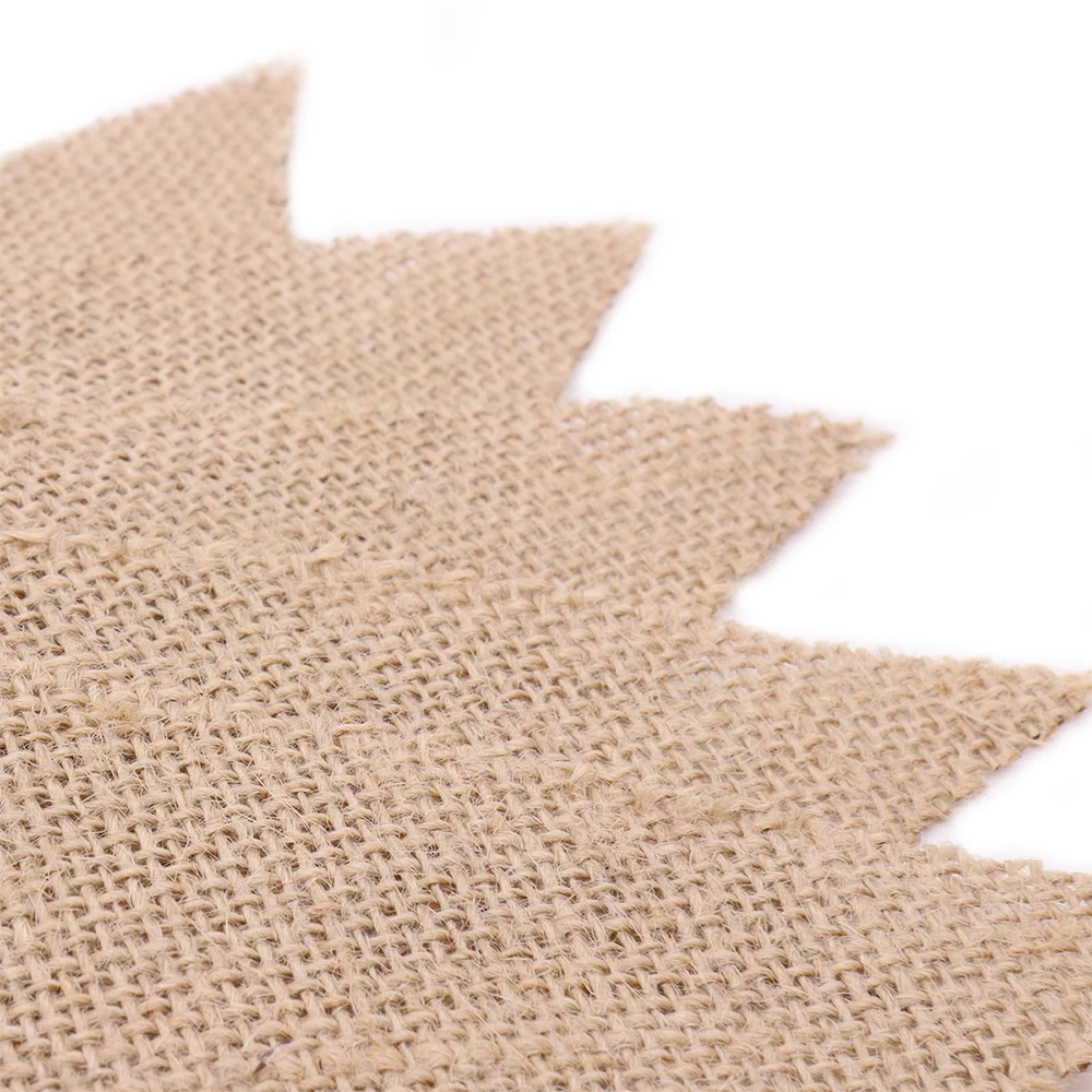 Оригинальный винтажный пеньковый баннер, черный льняной флаг для свадебной вечеринки, украшение на день рождения, подвесная гирлянда, веревка с флагом