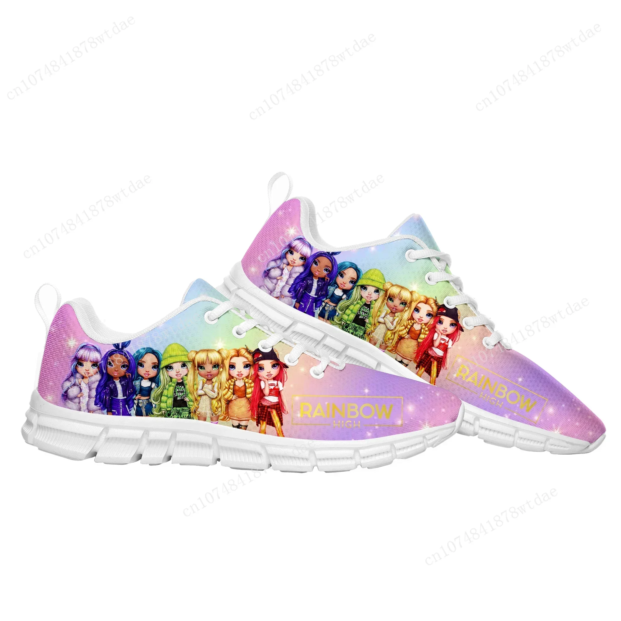 Rainbow High Girls Sports Shoes Mens Womens Comfortable Sneakers High Quality Manga Comics Sneaker Custom Shoe