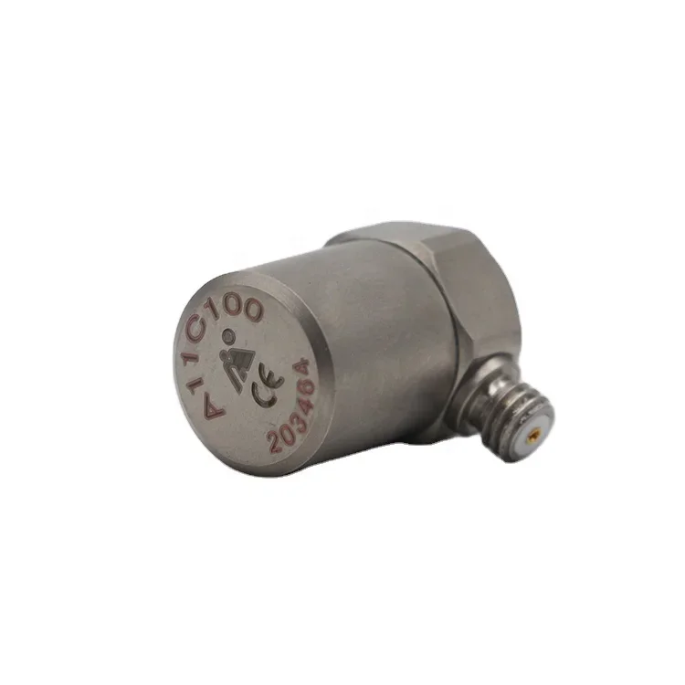 Acceleration Sensor A11C100 General PE Uniaxial Charge Vibration Sensor Accelerometer Sensor