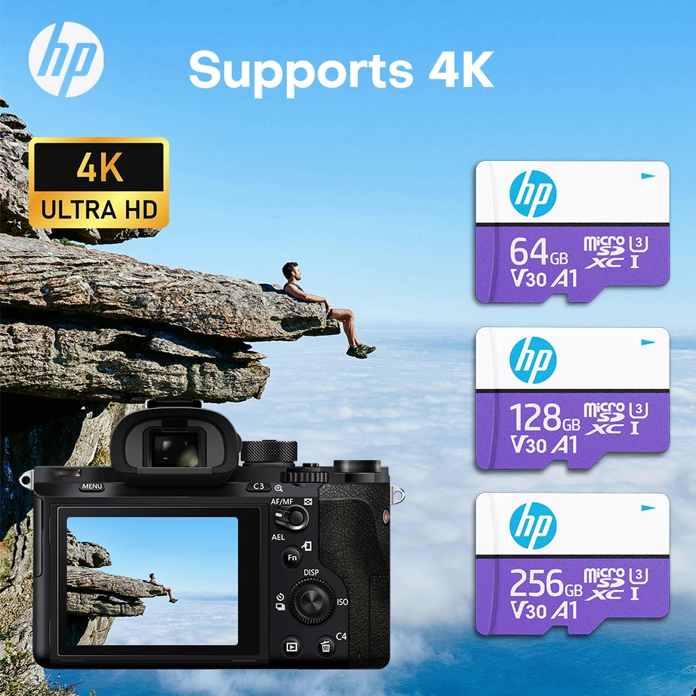 

Original HP Memory Card 256GB 128GB 64GB TF micro sd card Class 10 UHS-1 flash card Memory Microsd for Samrtphone PC