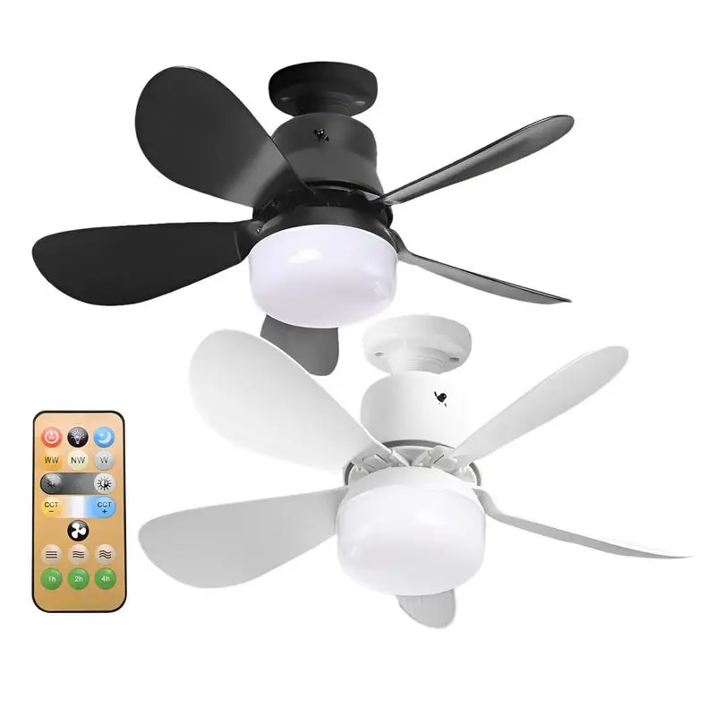 

LED Ceiling Fan Light E27 With Remote Control For Dimming Suitable For Living Room Study Household Bedroom And Home Use