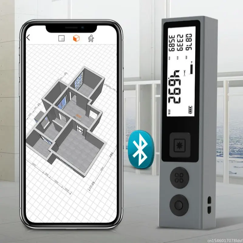 Youpin MILESEEY الليزر ترينا 30 متر 40 متر مقياس مسافات الليزر بلوتوث ترينا متر قارئ الشريط قياس أدوات M120 برو للمنزل