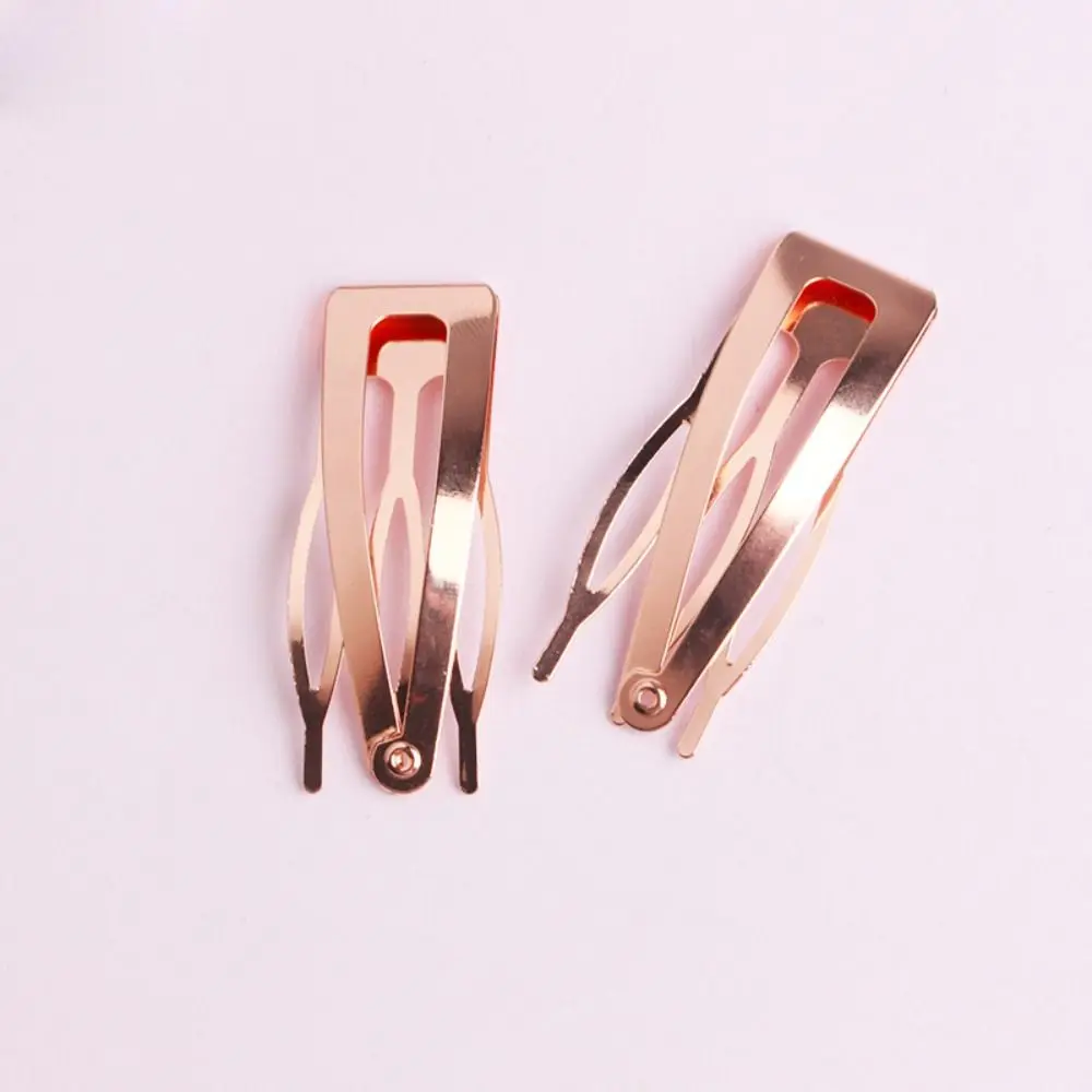 

Women Girls Metal Snap Double-grip Hair Clips Hair Styling Tools Hair Side Clamps Barrettes