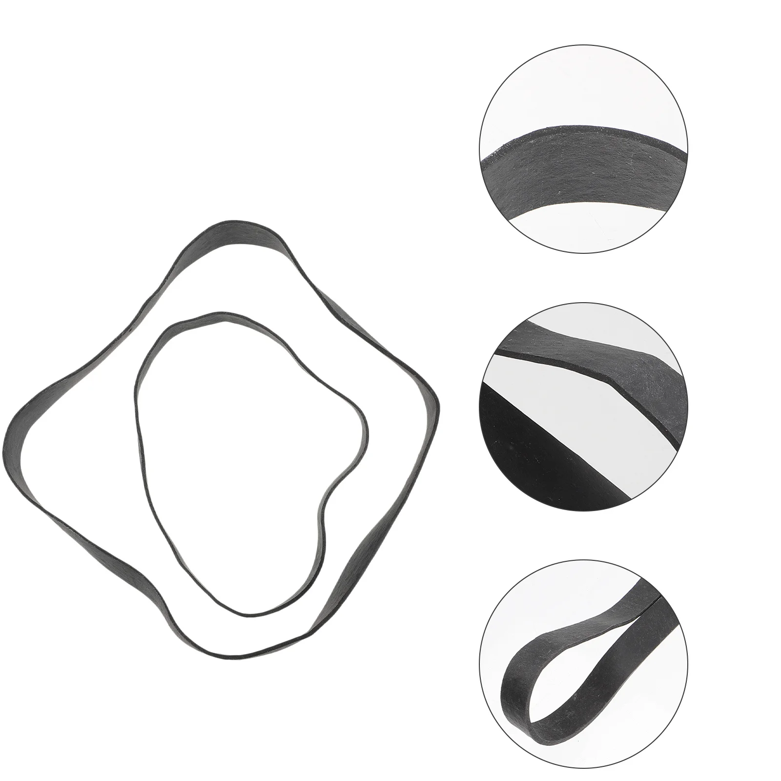 1 conjunto de faixas de borracha resistentes, pretas, grossas, largas, elásticas, acampamento ao ar livre, caminhadas, sobrevivência, fixação de ligação multifuncional