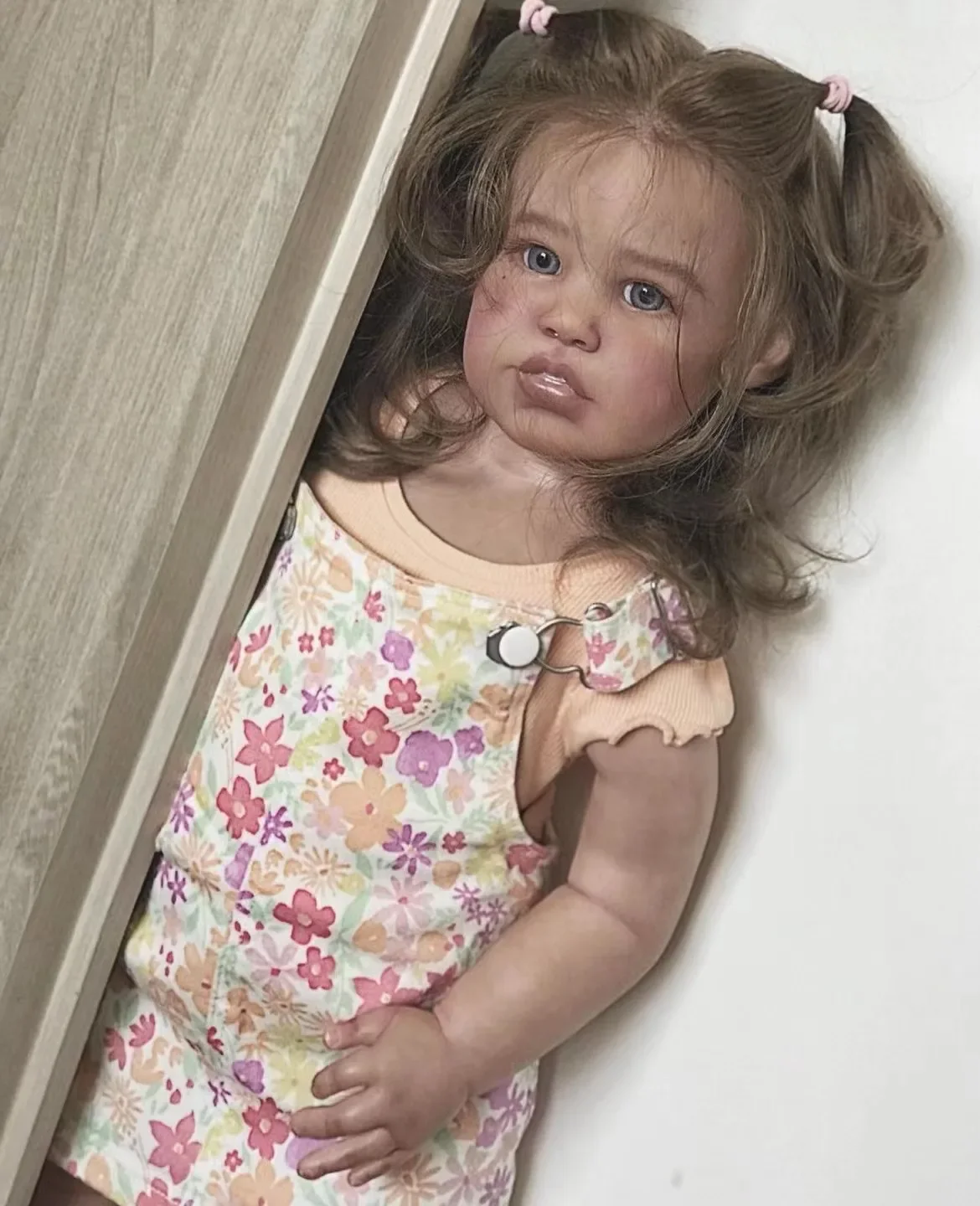 Bebé Reborn Linh personalizado limitado de 28 pulgadas con pelo enraizado a mano, muñeca ya terminada, regalo de Navidad de piel oscura