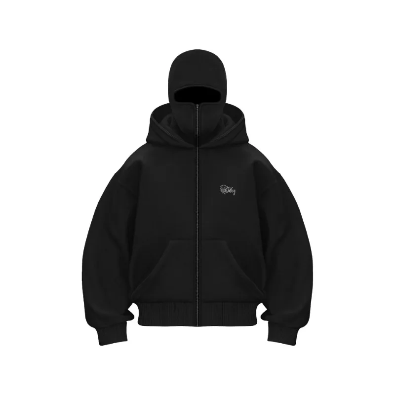 

Autumn and Winter New Men and Women with The Same Loose Fashion Brand Hoodie Plus Cashmere Double Hat Unique Design Hoodie