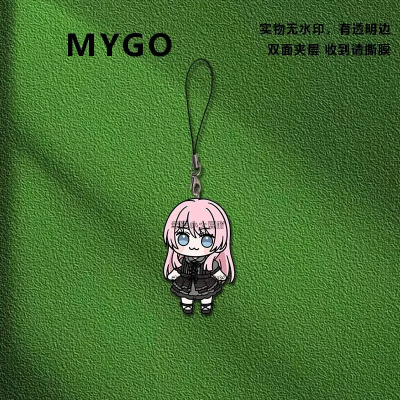 حلم بانج! إنه MyGO!!!!! أنون شيهايا آيفون/شاومي/هواوي قضية الهاتف المحمول المفاتيح مفتاح سلسلة غطاء شنق الاكريليك قلادة هدية