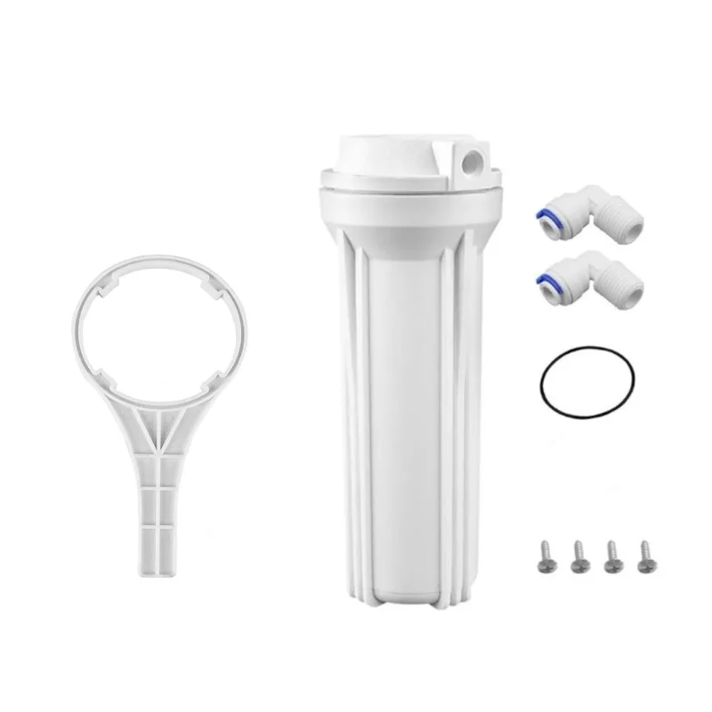 

Корпус для 10-дюймового фильтра обратного осмоса, совместимый с системами RO-фильтрации с портом 1/4 дюйма и спецификацией 2,5 дюйма