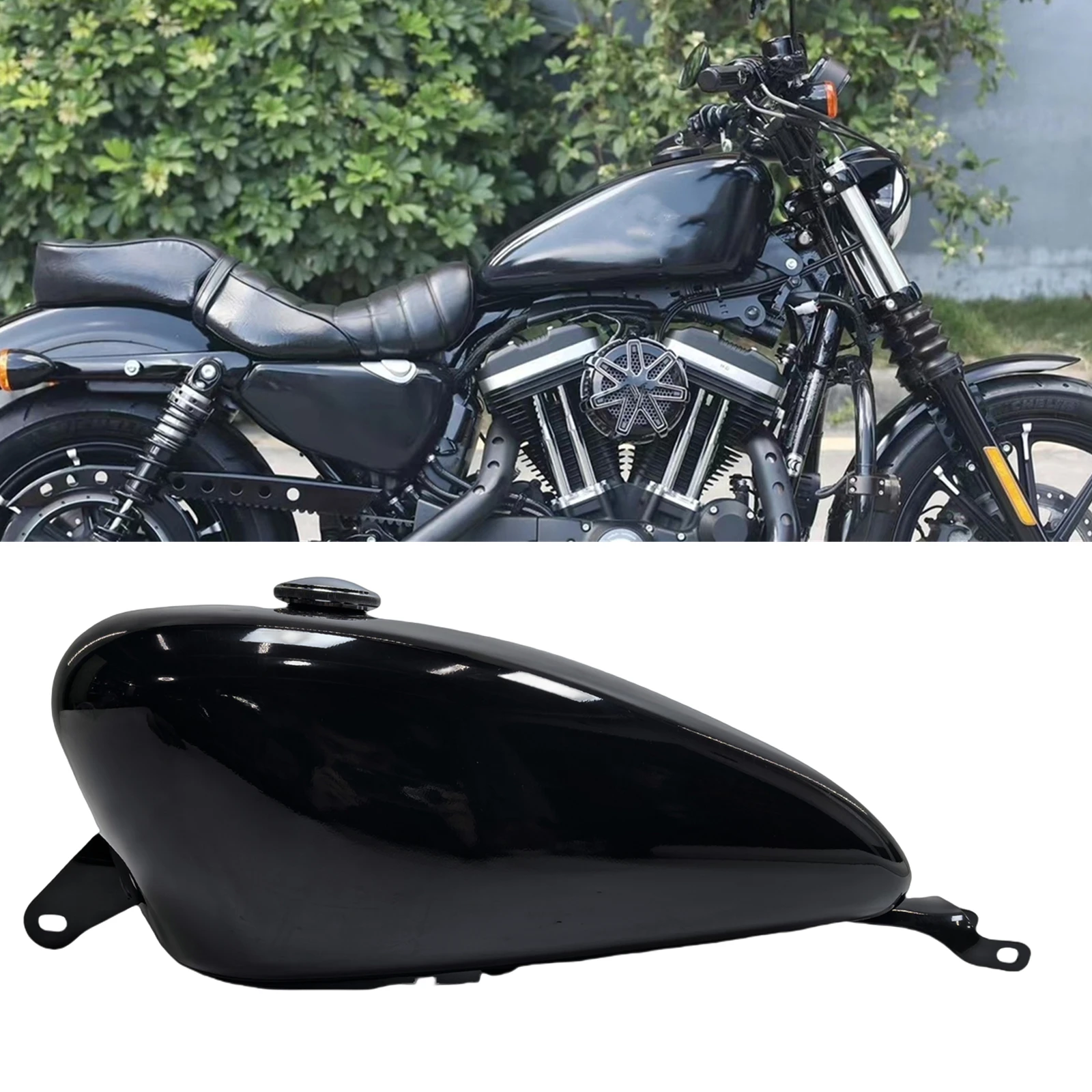 

13.5L Motorcycle Petrol Gas Fuel Tank For Harley XL1200 883N X48 SPORTSTER 2004-2006 Carburetor Versions