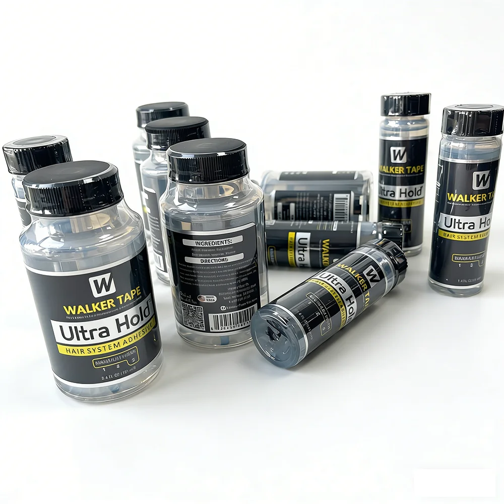 

Ultra Hold Lace Wig Glue Waterproof Transparent Walker Tape Brush-on Adhesive for Hair Replacement Wholesale Walker Tape