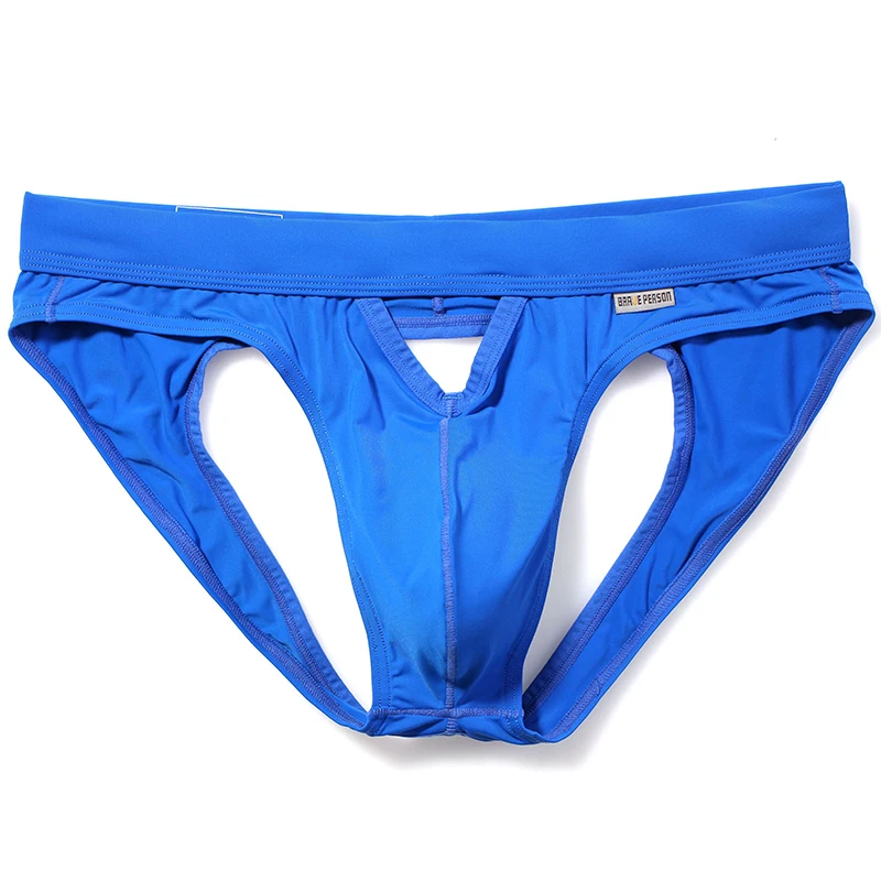 Sexy Men Underwear Open Butt Briefs Sexy Mesh Hollow Crotch Backless Men cueca Underwear Thongs