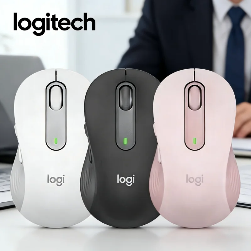 

Logitech M650L Office Mouse, Quiet and Low Noise, Slim and Non-Slip, Designed for Business Travelers and Office Professionals