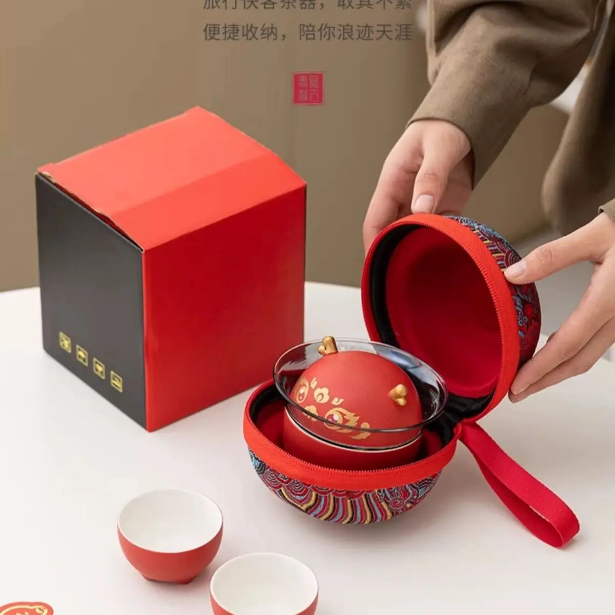 

Upscale Tea Sets Ceramic Kung Fu Teaset Teacup Porcelain Service Gaiwan Tea Cups Mug of Tea Ceremony Teapot