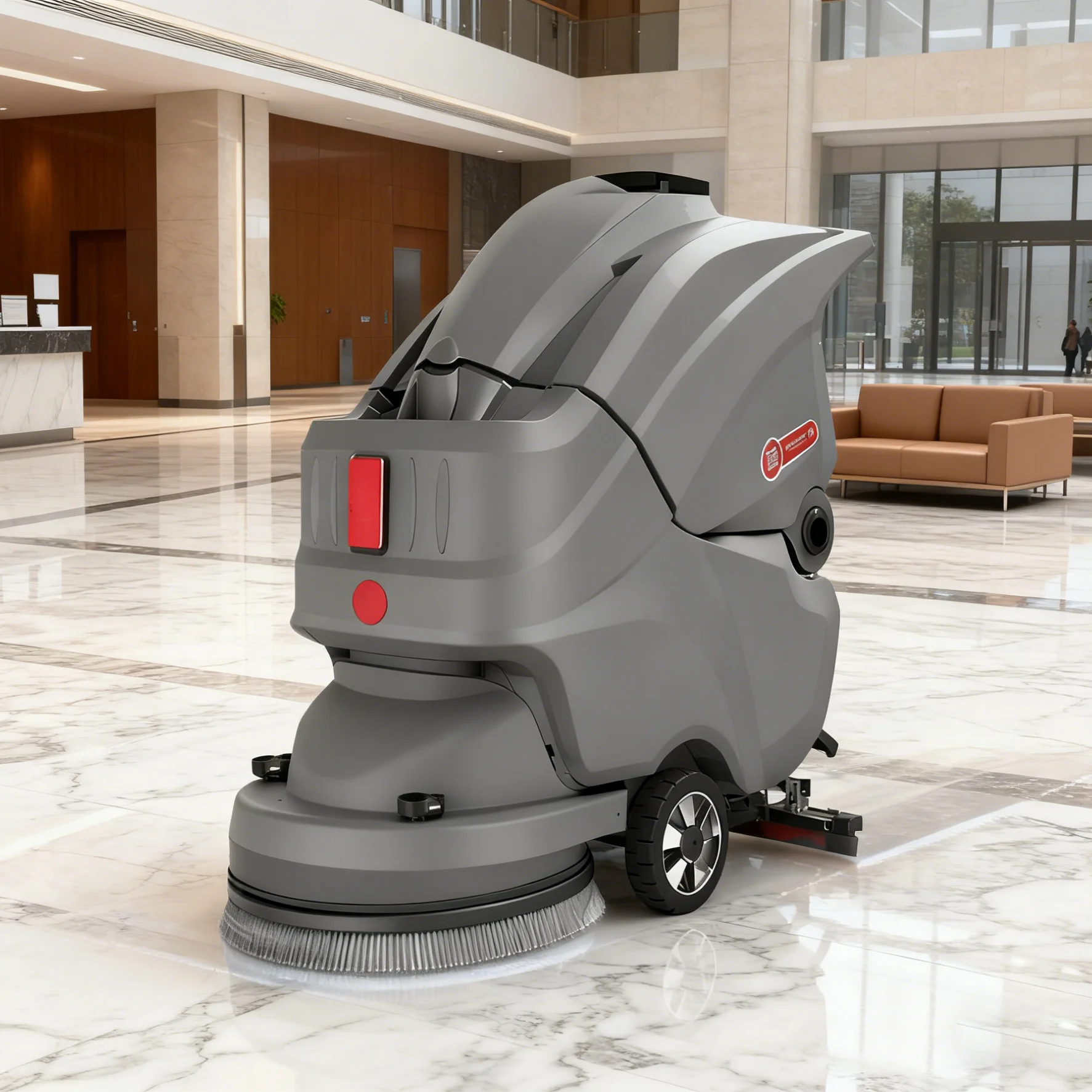 

X2 Advanced Battery Walk-Behind Warehouse Floor Scrubber Dryer Machine Without Battery For Oil-contaminated Floor