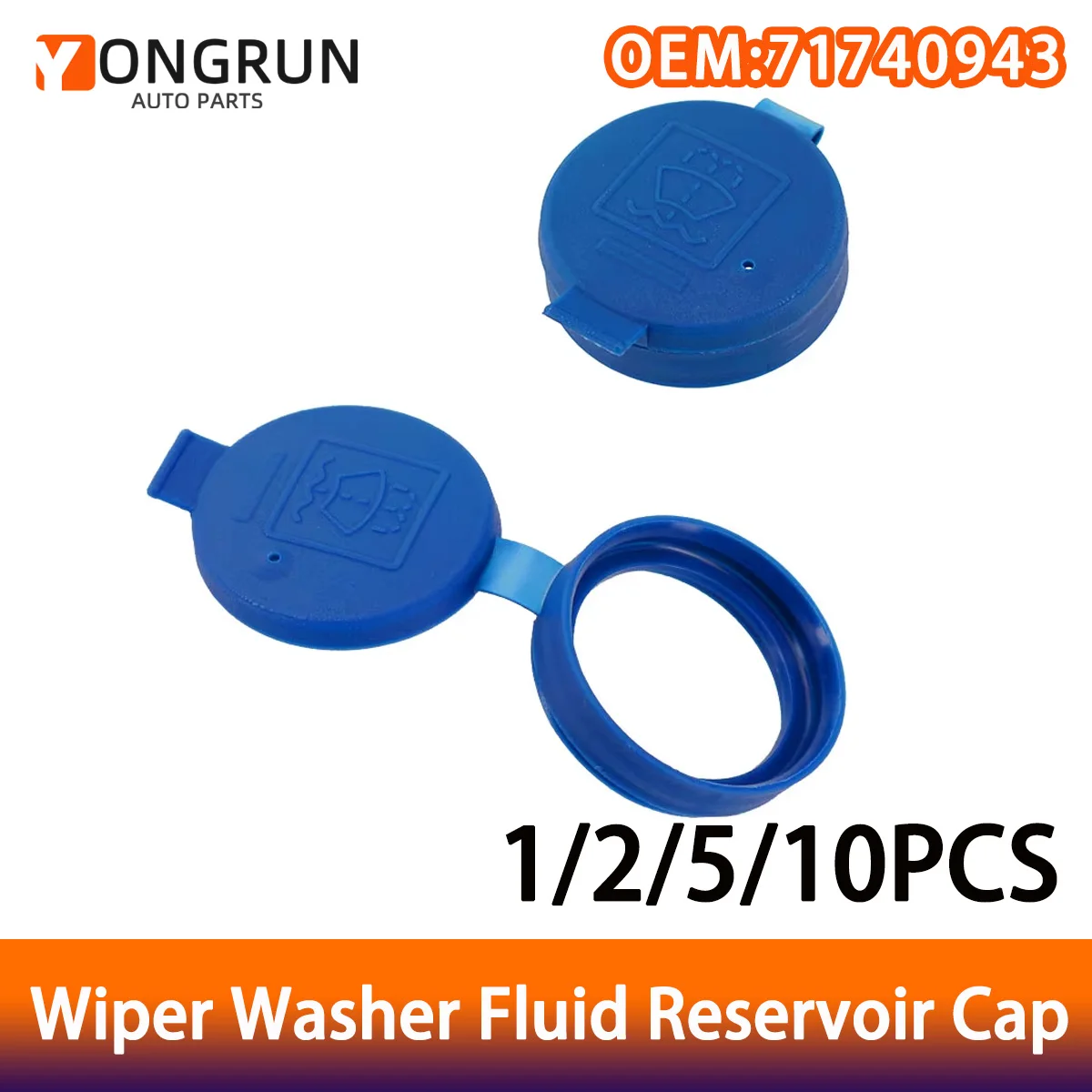

YONGRUN 1/2/5/10 шт. крышка резервуара для чистящей жидкости автомобиля 71740943 подходит для Fiat 500 Punto Bravo Doblo и Alfa Romeo Abarth