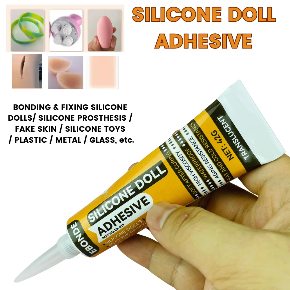Strong Adhesive Glue for Silicone, Plastic, Metal, Glass - Repair Silicone Dolls, Prosthesis, Fake Skin, Toys and More
