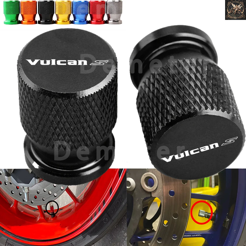 Air Port Cover Cap For Kawasaki VULCANS 650 VN650 VULCANS650 Motorcycle CNC Aluminum Wheel Tyre Valve Cap Accessories Dust Cover