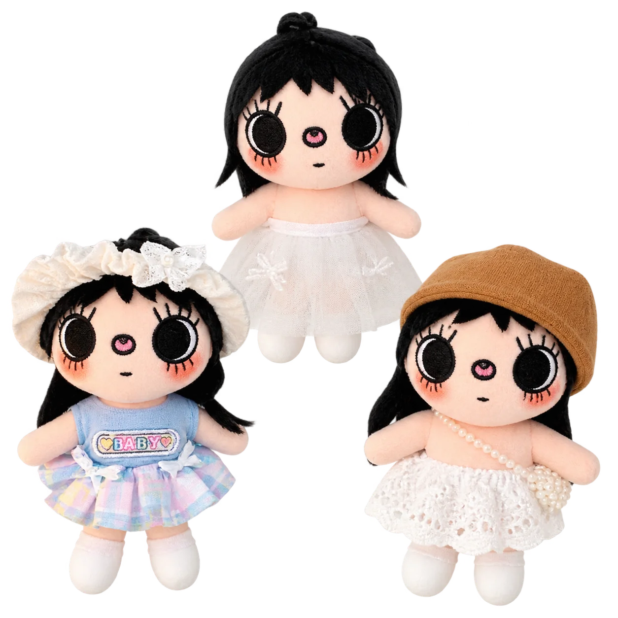 Plush Doll Keychain Cute Yuy Plush Pendant Backpack Hanging Ornament Dress Up Stuffed Toy For Bag Decoration