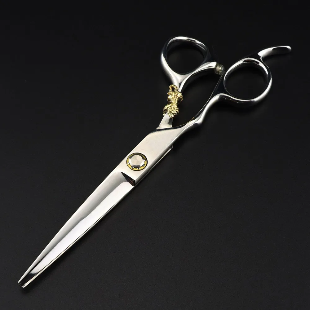 Professional JP440c 6 '' Left Handed Bearing Tiger Silver hair scissors thinning barber cutting shears hairdresser scissors