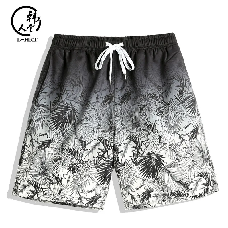 

Hawaiian Plant 3D Printed Quick-Dry Beach Shorts Men's Summer Outdoor Loose Quick-Dry Swimming Vacation Casual Shorts