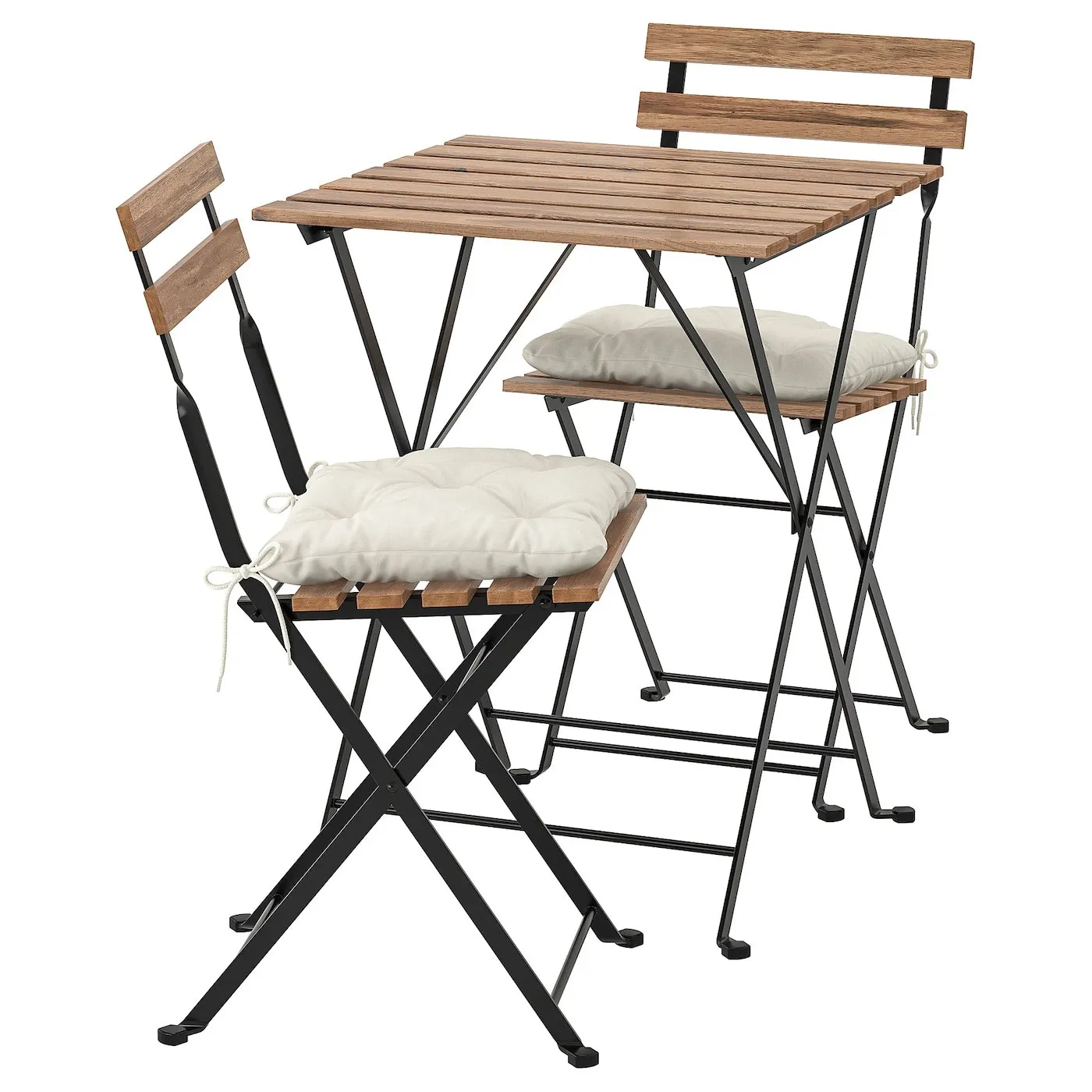 Modern Outdoor Garden Courtyard Premium Folding Bistro Set Courtyard Metal Folding Balcony Tables and Chairs