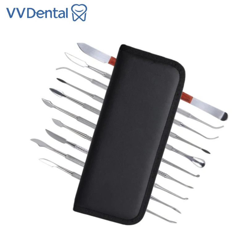

10pcs/Set Dental Tool Set Spatulas Plaster Knife Practical Versatile Teeth Wax Carving Tool Set Dentistry Instrument