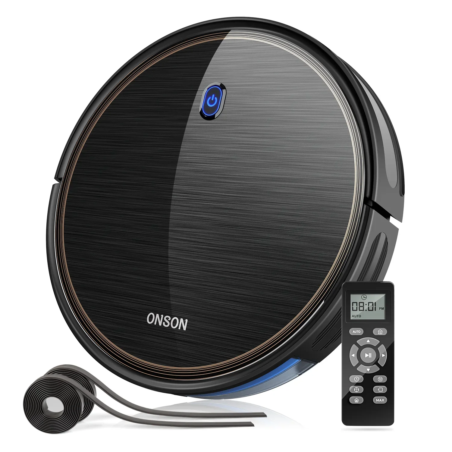 ONSON Intelligent 2000Pa Upgrade Gyroscope Self-Charging Pet Hair Cleaning Robot Vacuum with Boundary Strip