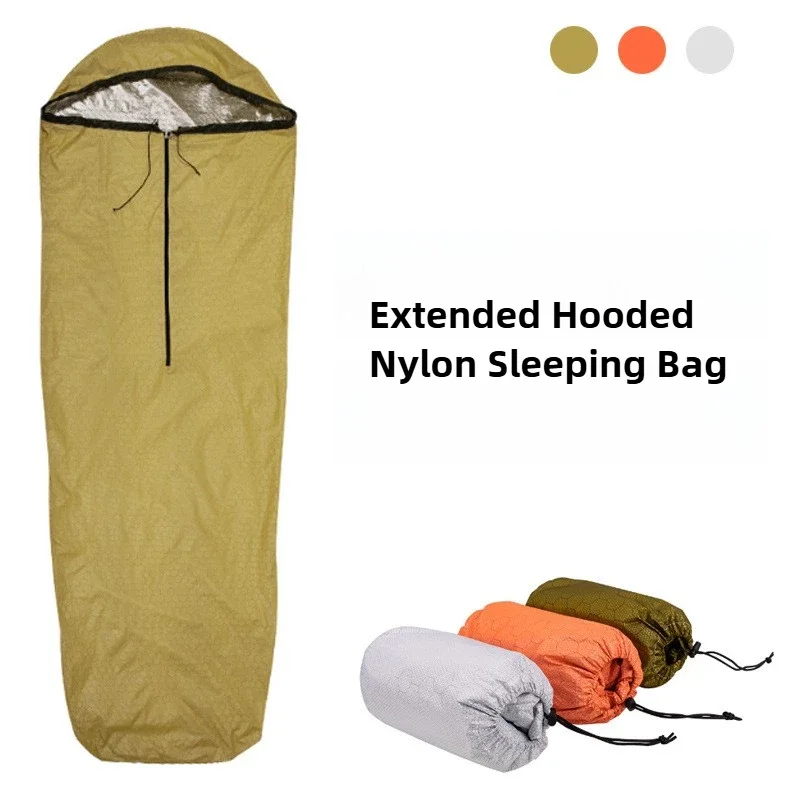 Emergency Sleeping Bag Lightweight Waterproof Insulated Dirt-Resistant Sleeping Sack for Hiking Survival Gear Camping Equipment