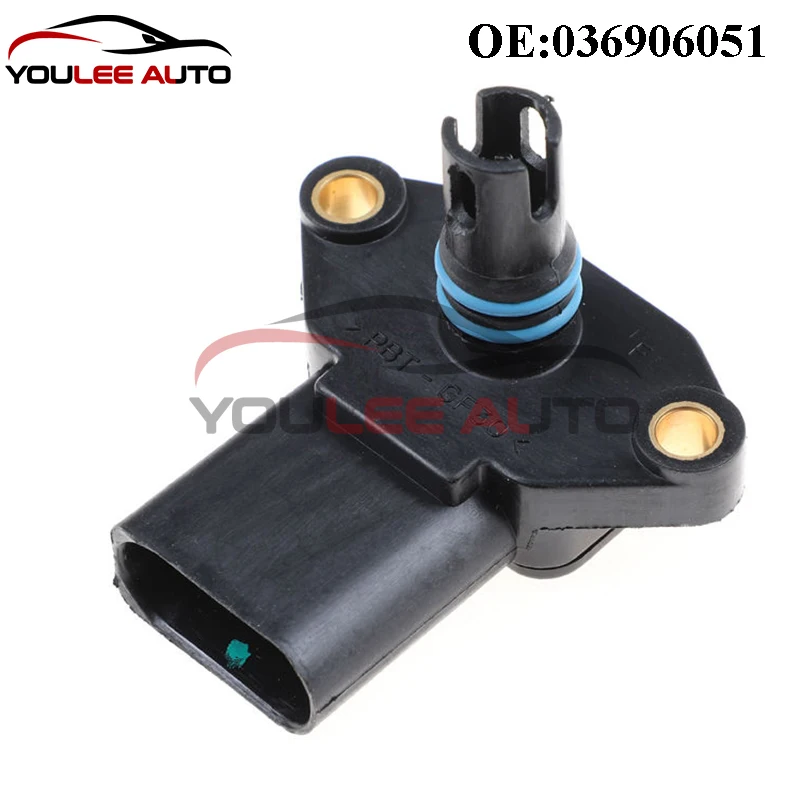 036906051 03D906051 036906051D 0279980411 Intake Manifold Pressure Sensor For Audi Seat Skoda VW Bora Polo Estate Auto Parts