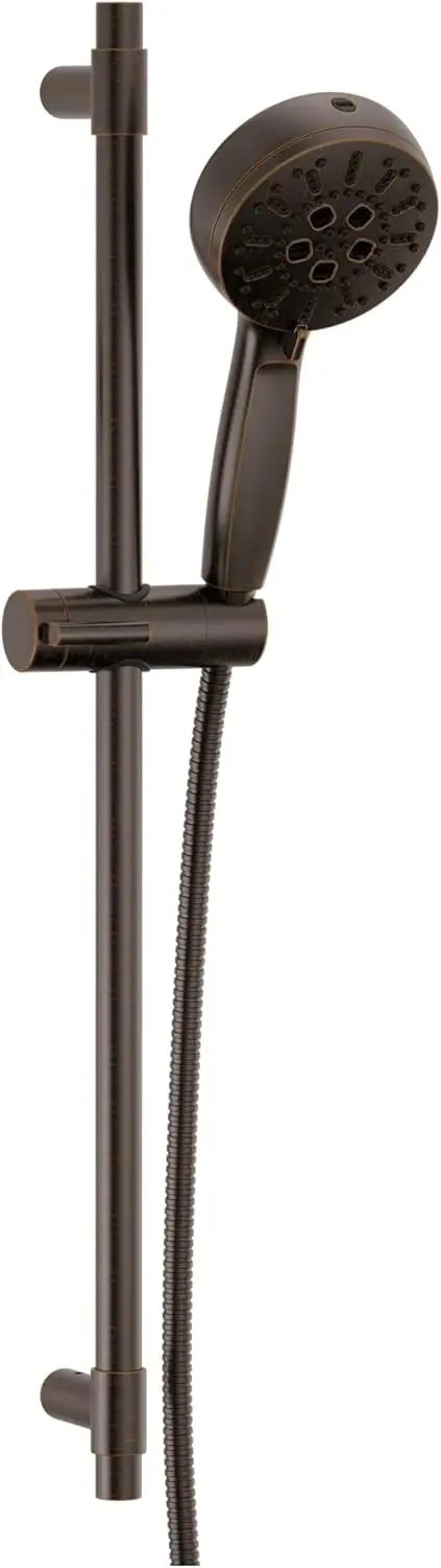 Faucet Proclean Oil Rubbed Bronze Hand Shower With Slide Bar, Handheld Shower With High Pressure Spray, Shower System