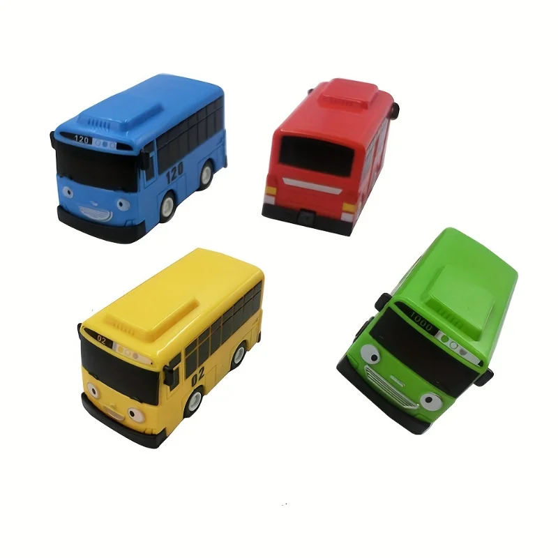 Mini Bus Cars Toy Pull-Back Motor Vehicle Ride Car Toys for Kids Boys & Girls