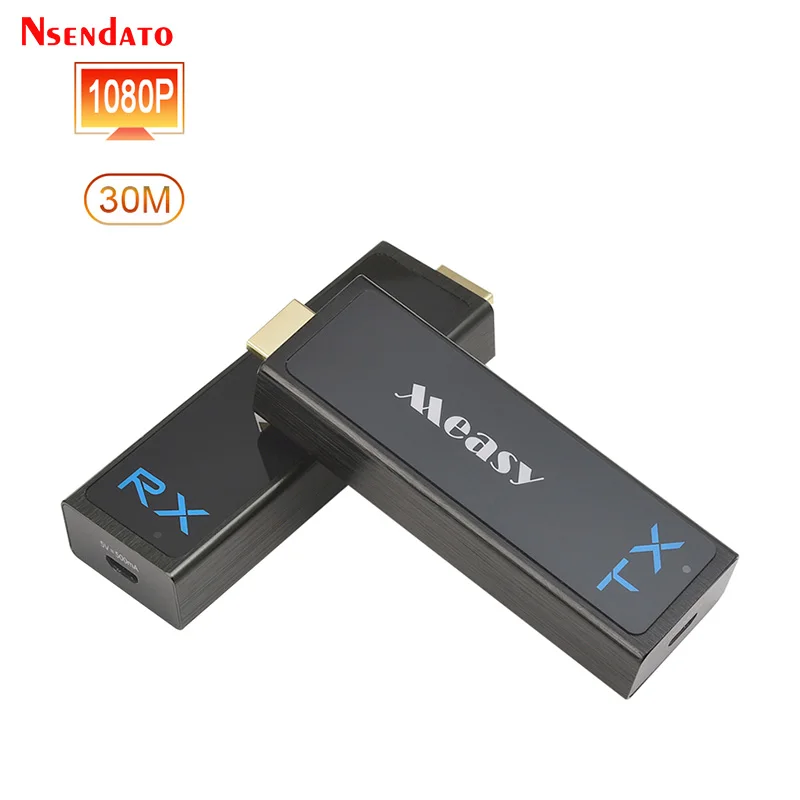 W2H NANO 1080P 30m HDMI-Compatible Wireless transmission Extender Video Transmitter and Receiver transmission Kit For PC PS4 DVD