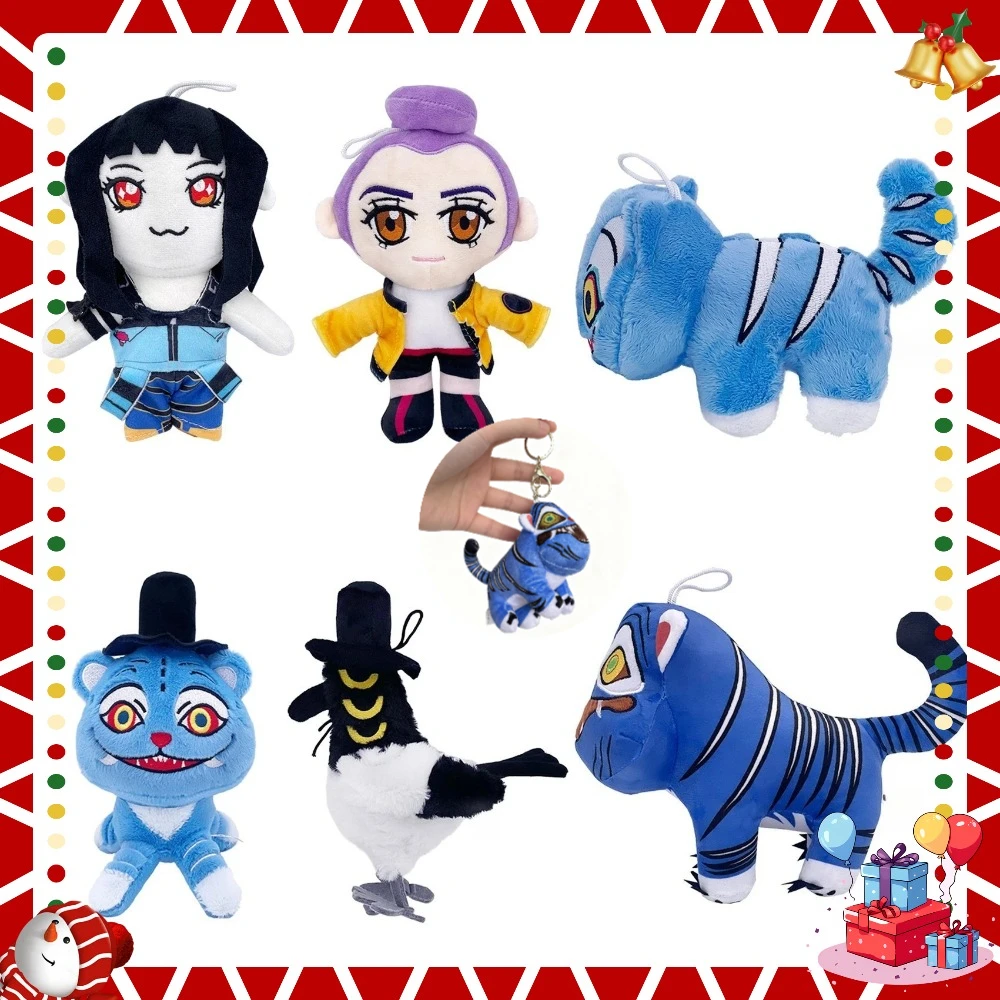 جديد Kpop شيطان ألعاب من القطيفة لعبة الصيادين النمر بلوشي دمية محشوة دمية الأزرق النمر الحيوانات أفخم دمية لعبة هدايا عيد ميلاد لفتاة