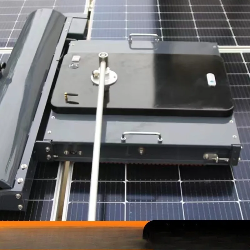 Single head electric photovoltaic panel cleaning machine, hand-held telescopic rod billboard cleaning equipment electric