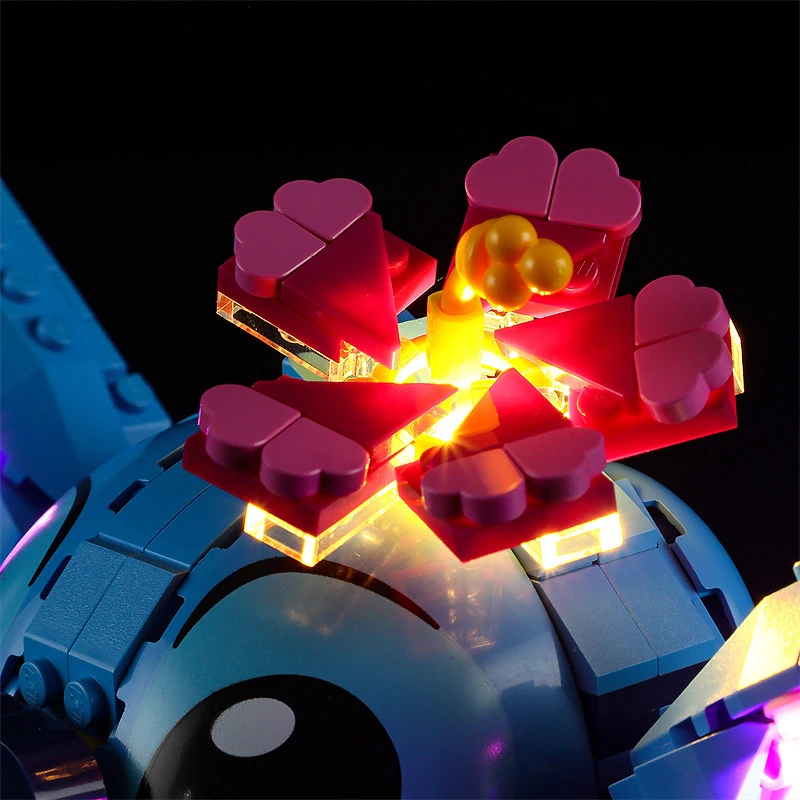 Kit de luz LED DIY para LEGO 43249 Stitch (solo luz LED, sin modelo de bloques)
